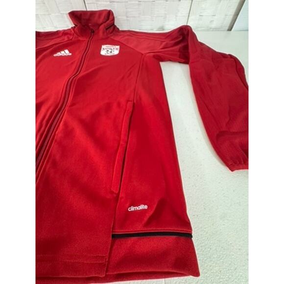 NWT!! "ADIDAS" Zip Up Jacket SPOT ON SLEEVE SZ S MEN'S T Bays Soccer FINAL SALE! - Picture 6 of 16